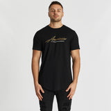 A La Mort Dual Curved T-Shirt Jet Black