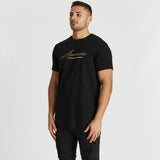 A La Mort Dual Curved T-Shirt Jet Black