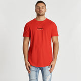 Avec Nous Dual Curved T-Shirt Red