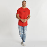 Avec Nous Dual Curved T-Shirt Red