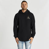 Coeur Noir Dual Curved Hoodie Jet Black