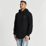 Coeur Noir Dual Curved Hoodie Jet Black