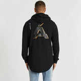 Coeur Noir Dual Curved Hoodie Jet Black
