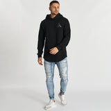 Coeur Noir Dual Curved Hoodie Jet Black