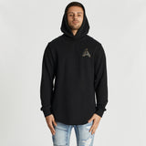 Coeur Noir Dual Curved Hoodie Jet Black