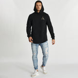 Coeur Noir Dual Curved Hoodie Jet Black
