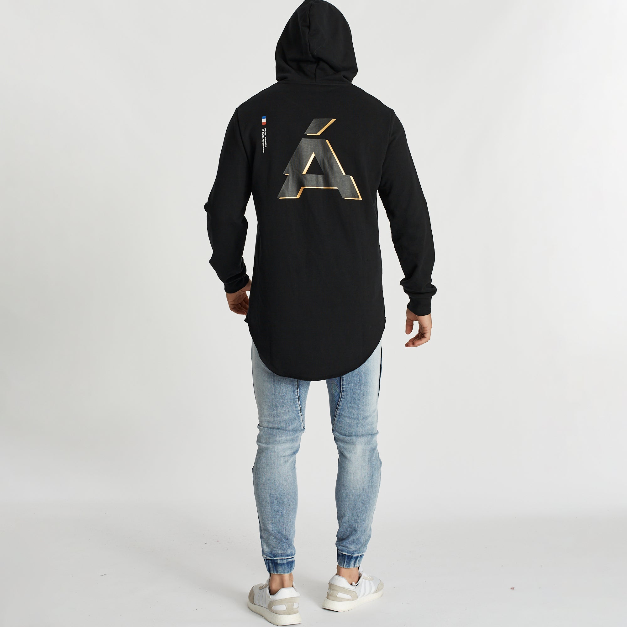 Coeur Noir Dual Curved Hoodie Jet Black