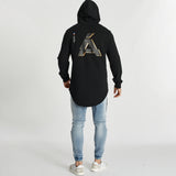 Coeur Noir Dual Curved Hoodie Jet Black