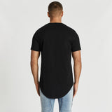 Ca Ca Va Vient Dual Curved T-Shirt Jet Black