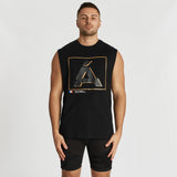 Amour Toxic Scoop Back Muscle Tee Jet Black