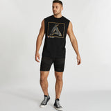Amour Toxic Scoop Back Muscle Tee Jet Black