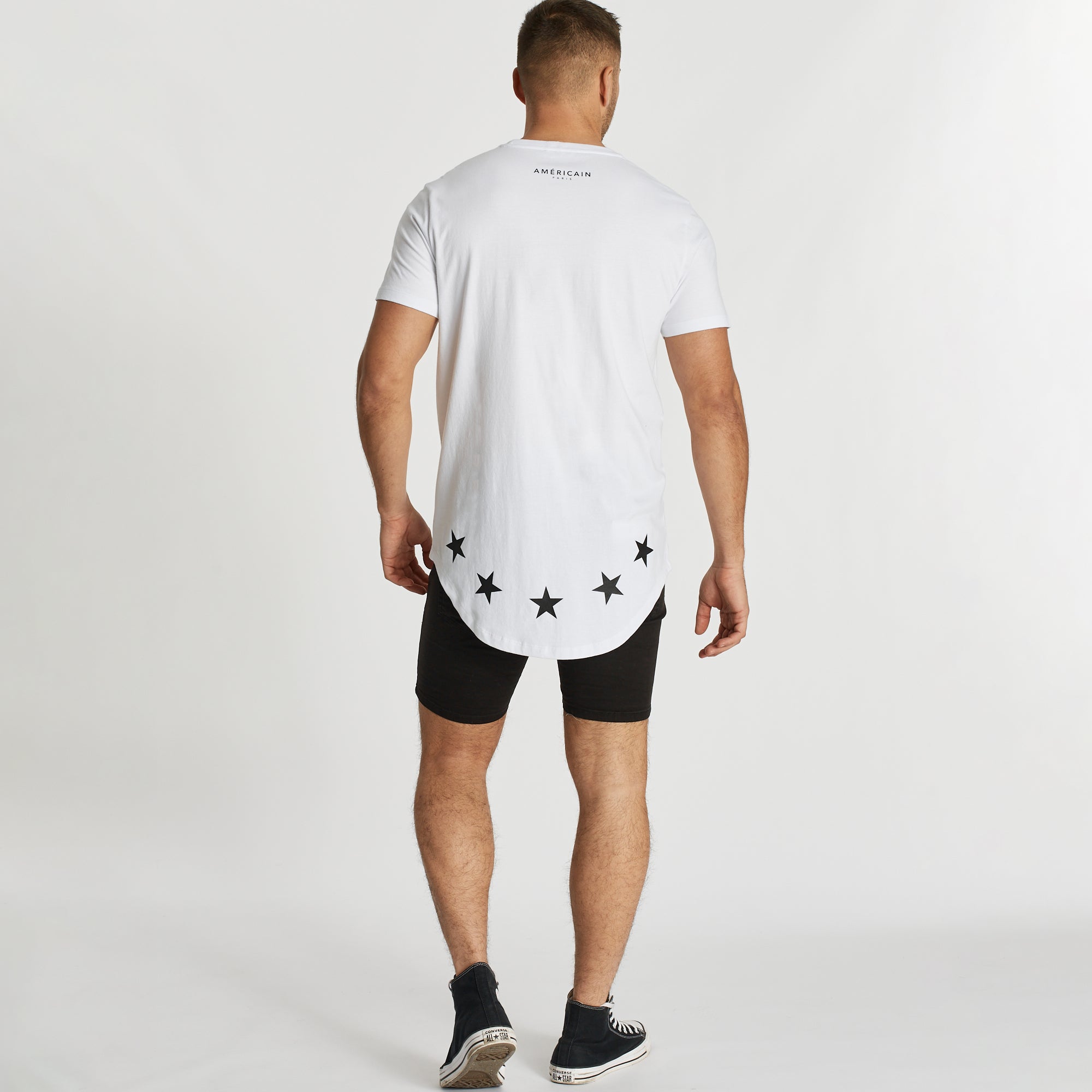 Desole Dual Curved T-Shirt White