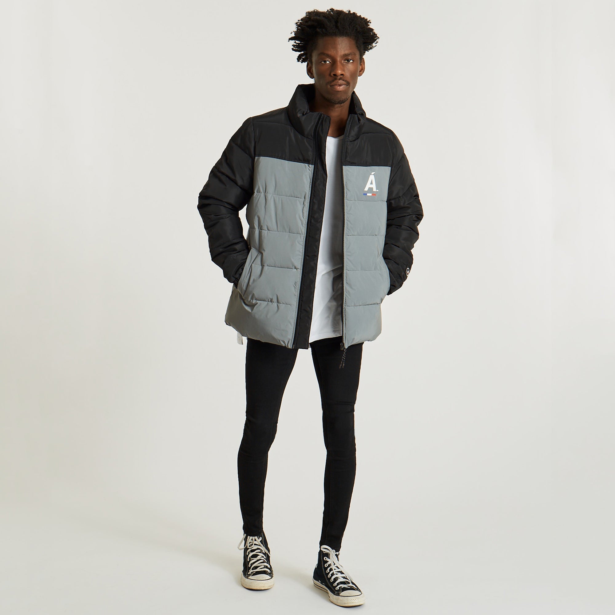 Criminel Puffer Jacket Jet Black