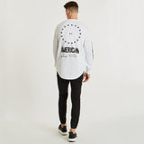 Etroit Dual Curved Long Sleeve T-Shirt White