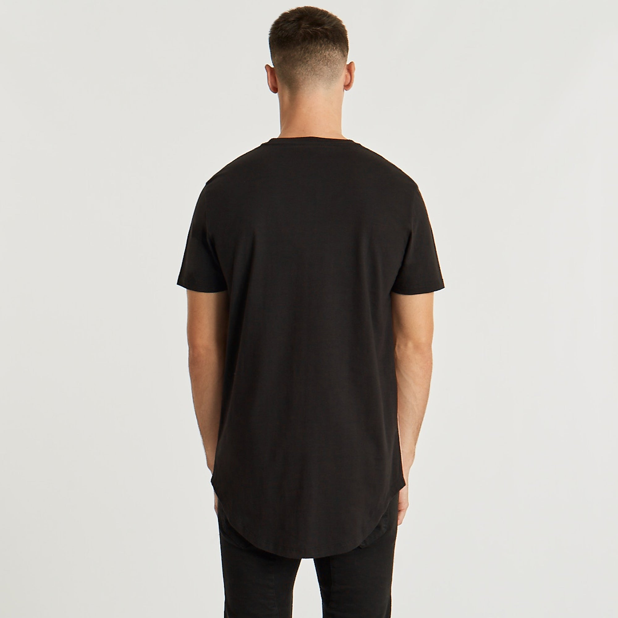 Decider Dual Curved T-Shirt Jet Black