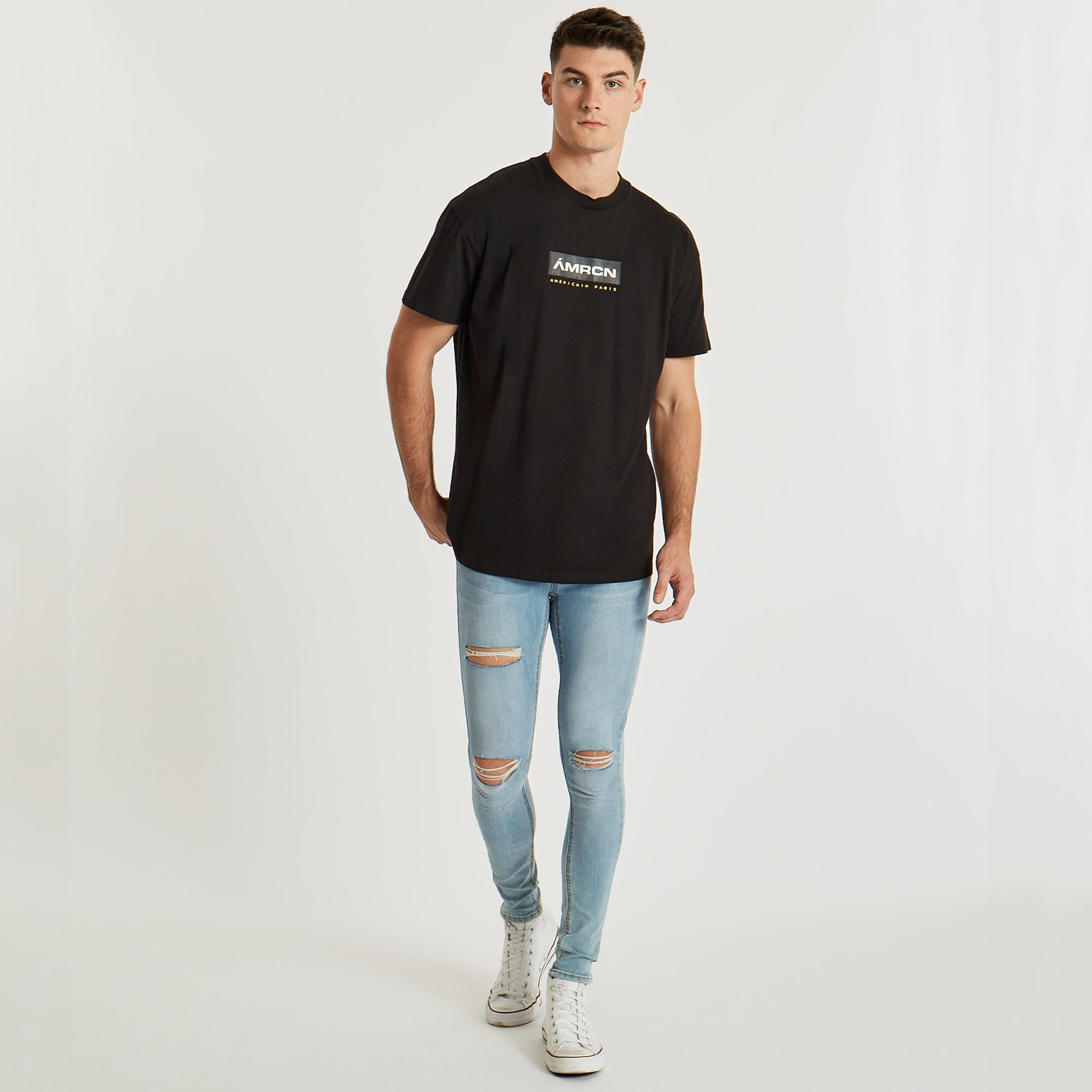 Chuchotement Oversized T-Shirt Jet Black