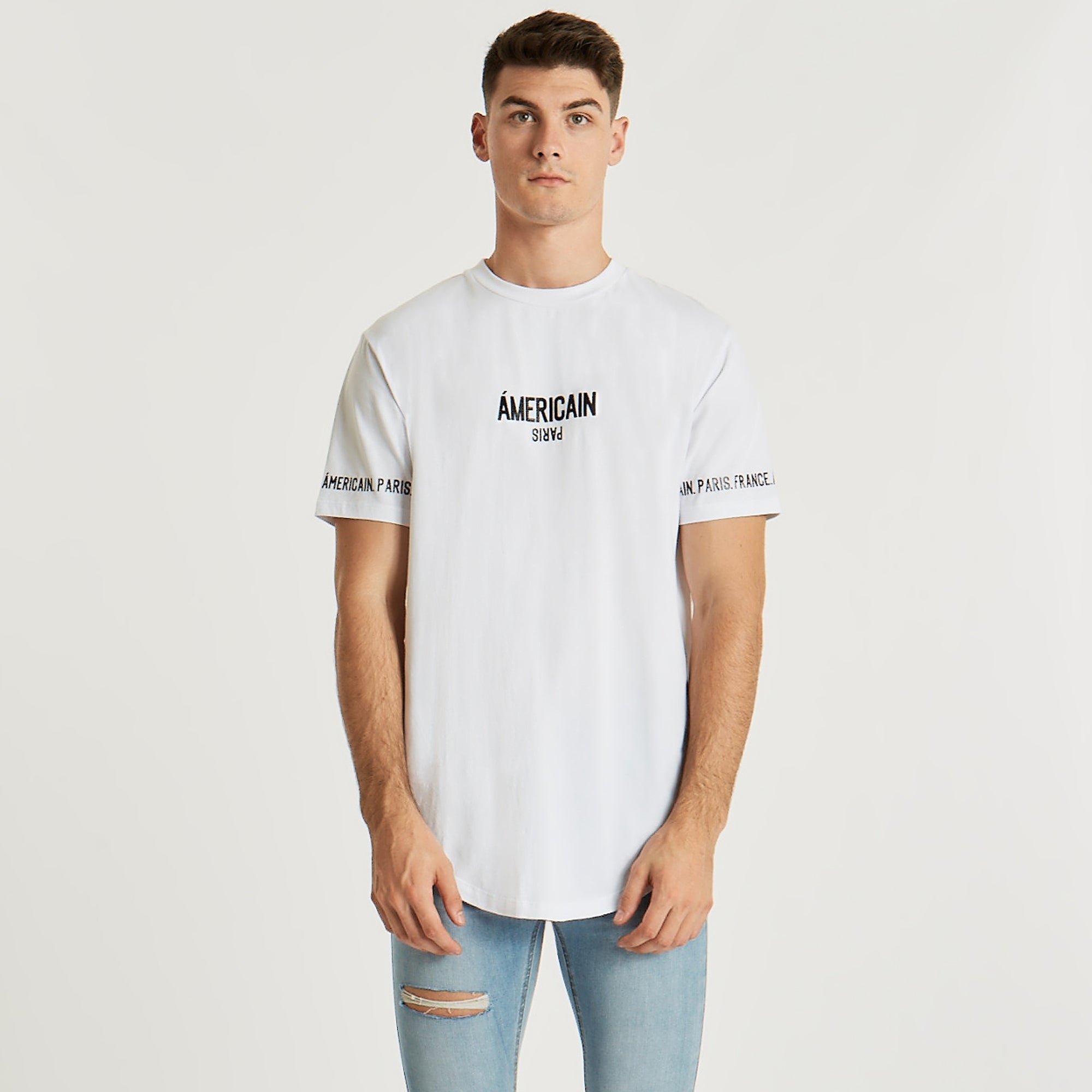 Egal Dual Curved T-Shirt White