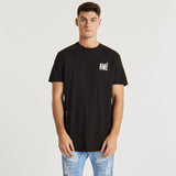 Cris Dual Curved T-Shirt Jet Black