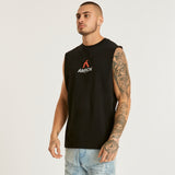 Aurora Scoop Back Muscle Tee Jet Black